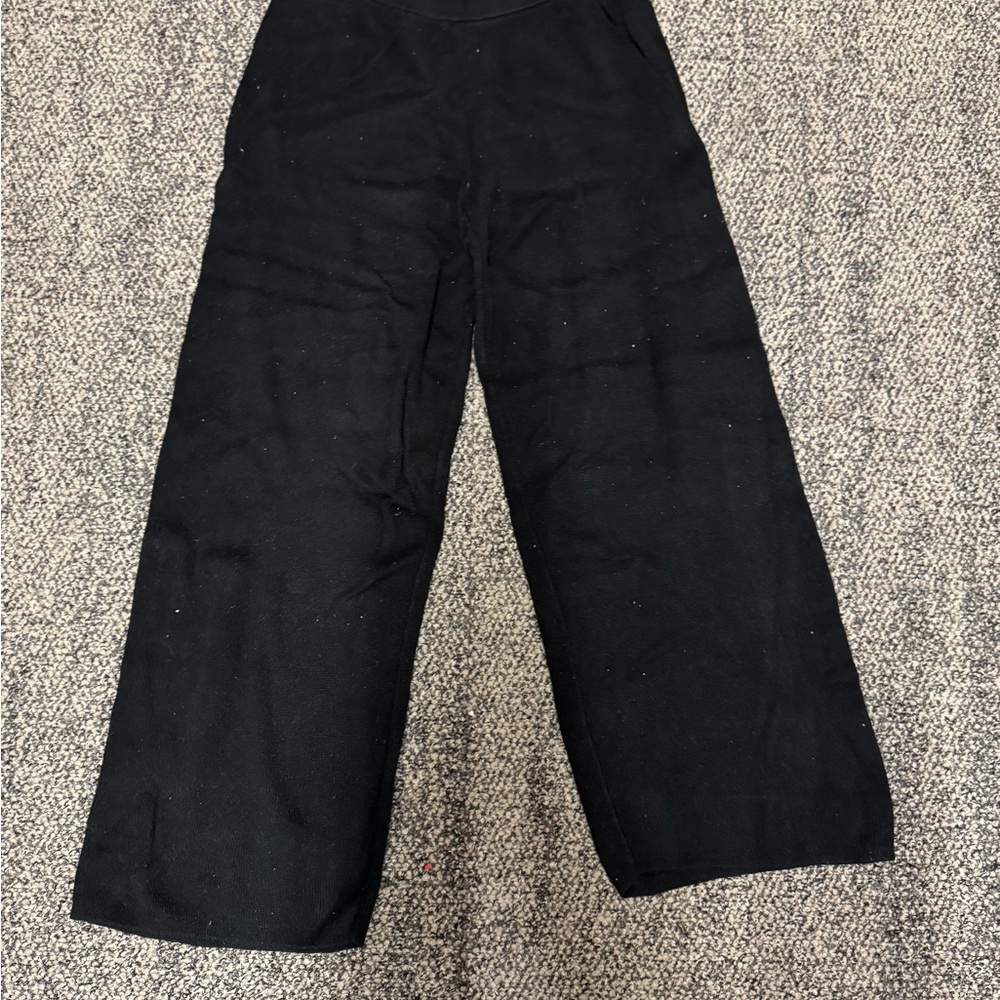 Banana Republic Black Casual Wide-Leg Pants